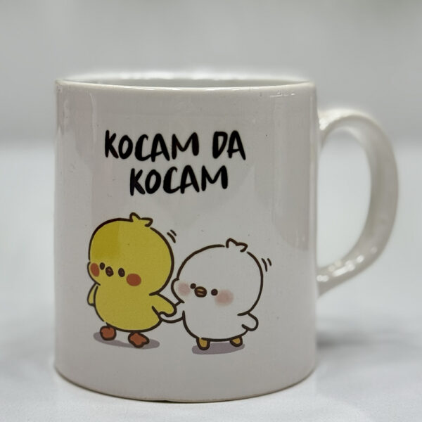 "Karım da Karım", "Kocam da Kocam" Yazılı Bardak ve 1 Adet Anahtarlıklı Ayıcık