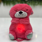 Işıklı Nefes Alan Pembe Peluş Ayıcık (30 cm)
