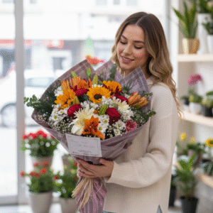 Karışık Mevsim Çiçek Buketi